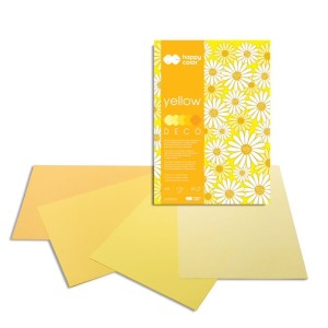 Blok techn. DECO Yellow 170g A4/5kol./20k. Happy Color /4995
