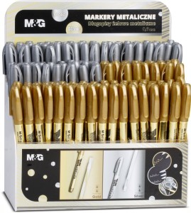 Marker metaliczny SREBRNY/ZŁOTY 1-4mm M&G /4036/4029