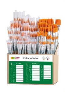 Pędzel artystyczny Happy Color syntetyczny okrągły /S278O