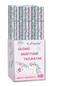  Ołówek trójkątny HB UNICORN Majewski /7808