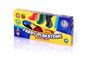 Farby plakatowe ASTRA 8 kol. - 10ml /0522