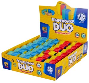 Temperówka 2-ostrz. z pojemn. Astra DUO /7528
