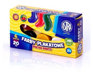 Farby plakatowe ASTRA 6 kol. - 20ml /0058