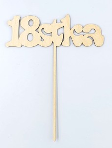 Topper -sklejka- na piku 18URODZINY /9838