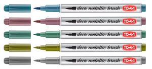 Marker permanentny pędzelkowy DECOmetallic BRUSH /TO-325