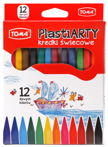 Kredki świecowe 12 kol. PlastiARTY TOMA/0827