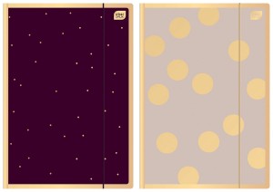 Teczka z gumką A4+ LUX SATIN GOLD DOTS Inter-Druk /2933