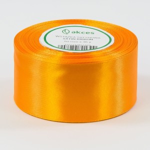 Wstążka satynowa 50mm x 32m ORANGE