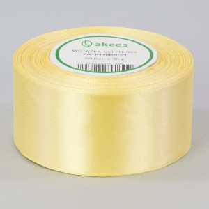 Wstążka satynowa 50mm x 32m IT. YELLOW