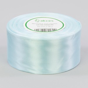 Wstążka satynowa 50mm x 32m PASTEL BLUE