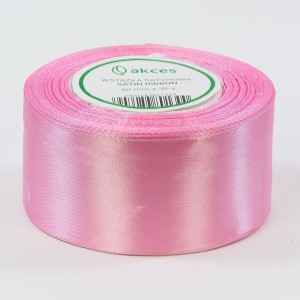 Wstążka satynowa 50mm x 32m PINK