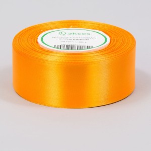 Wstążka satynowa 38mm x 32m ORANGE