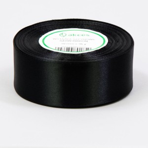 Wstążka satynowa 38mm x 32m BLACK
