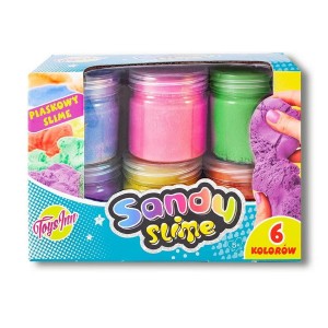 Sandy Slime 6kol. x 160g Piaskowa masa STNUX /6598