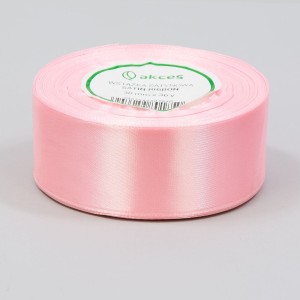 Wstążka satynowa 38mm x 32m TRUE PINK