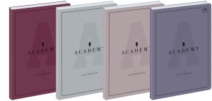 Brulion B5 oprawa półtwarda 128k. kratka ACADEMY 90g premium /9246
