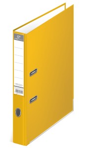  Segregator biurowy A4/50mm LAMINAT ŻÓŁTY 5868