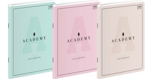 Zeszyt A4 60k. kratka ACADEMY PASTEL 90g premium /9239