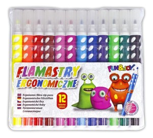 Flamastry okrągłe 12 kol. FUN&JOY /7801