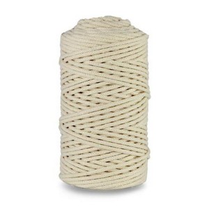 Sznurek pleciony 3mm/100m KOŚĆ SŁONIOWA /8944