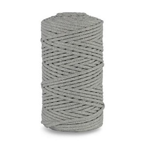Sznurek pleciony 3mm/100m SZARY /8975