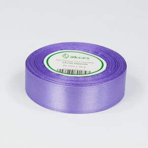 Wstążka satynowa 25mm x 32m LILAC
