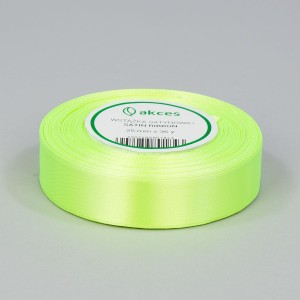 Wstążka satynowa 25mm x 32m APPLE GREEN