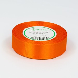 Wstążka satynowa 25mm x 32m CELOSIA ORANGE