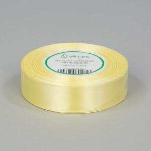Wstążka satynowa 25mm x 32m LEMON SORBET