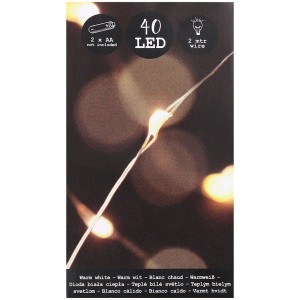 Lampki MINI LED światełka 40 diod. BIAŁE /3574