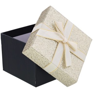 Pudełko prezentowe 14,5x14,5x9 brokatowe /9413