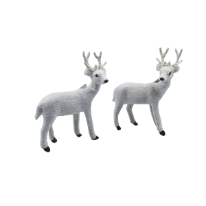 Jelonek 16cm BIAŁY - figurka z futerkiem - /3414