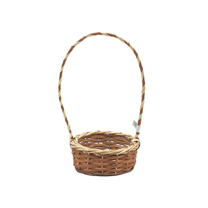 Koszyk wiklinowy okrągły brązowy 25cm /0013