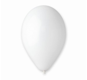 Balony pastel 10" 100szt BIAŁE (01) /0116