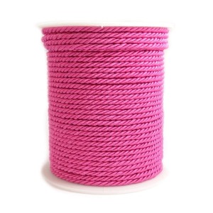  Sznurek skręcany 3mm/50m RÓŻOWY /9997-R