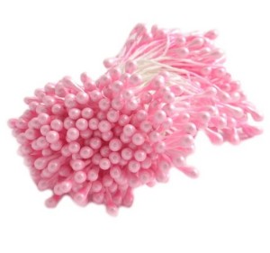Pręciki do kwiatów 3mm x 55mm RÓŻOWE JASNE /5423-RJ