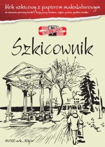 Szkicownik artystyczny A4/100ark. 80g szary KOH-I-NOOR /2219