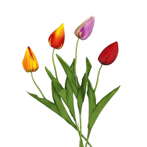Tulipan 50cm - MIX ŻÓŁTO-FIOLETOWO-CZERWONY /06305ŻFC