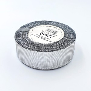 Wstążka metalizowana SREBRNA 25mm 22m /9719