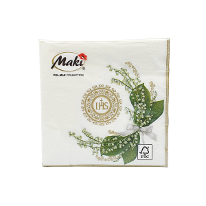  Serwetki komunijne Maki 3-warstw. 20szt - 001601/5885