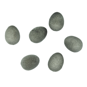 Jajka flokowane 4cm/6szt SZARE /43645