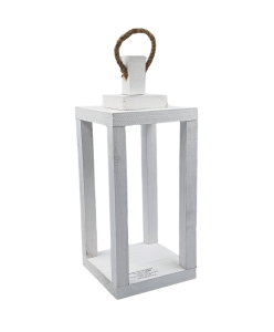 Lampion drewniany 15x15x37cm /56484