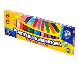  Plastelina 18 kol. kwadratowa Astra /0545